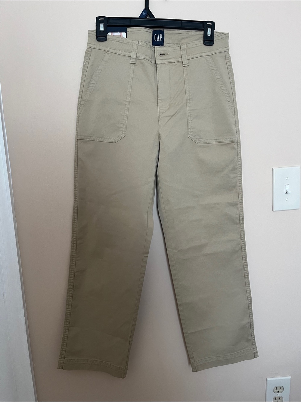GAP Women's Straight-Leg Chinos in Khaki